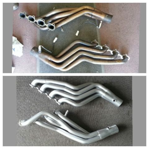 2003 Mercury Marauder - Used SW headers before and after powdercoating: