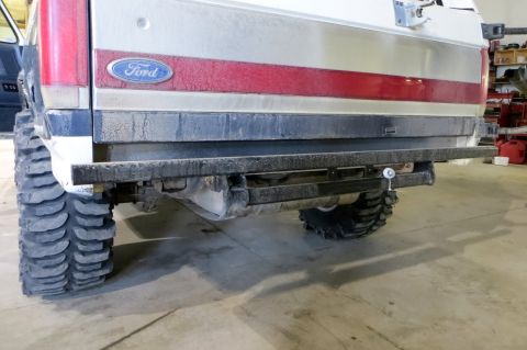 1989 Ford Bronco - My Cheesy rear bumper. It's more of a license plate hanger than anything else.
