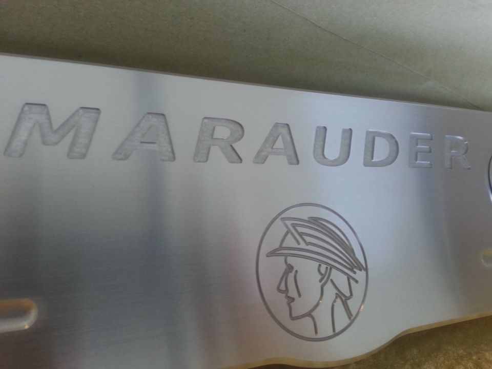 Marauder nameplate with Mercury logo