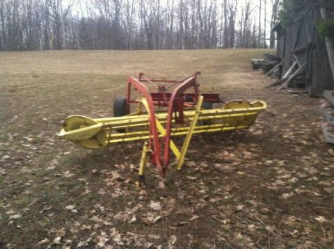 1963 Hummer H3 - Farm equipment is parked on a field next to a barn.