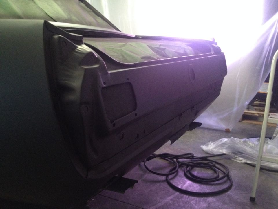 1965 Mustang in Black Epoxy Primer