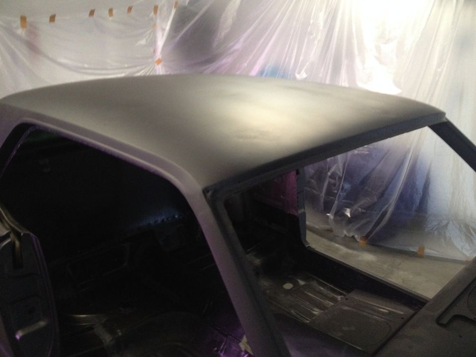 1965 Mustang in Black Epoxy Primer