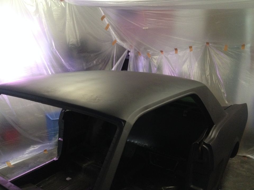 1965 Mustang in Black Epoxy Primer