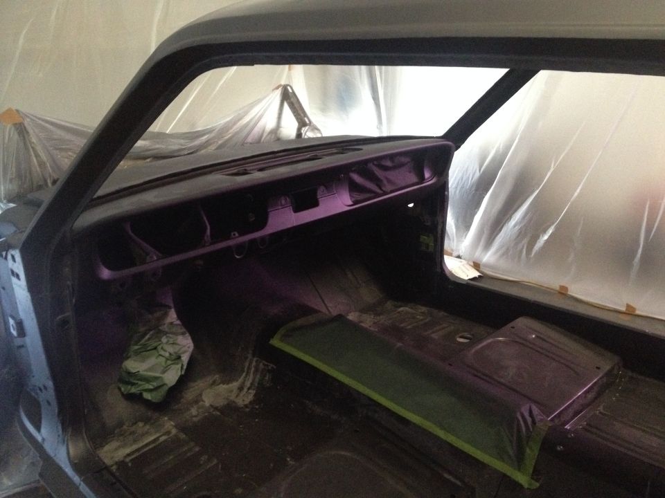 1965 Mustang in Black Epoxy Primer