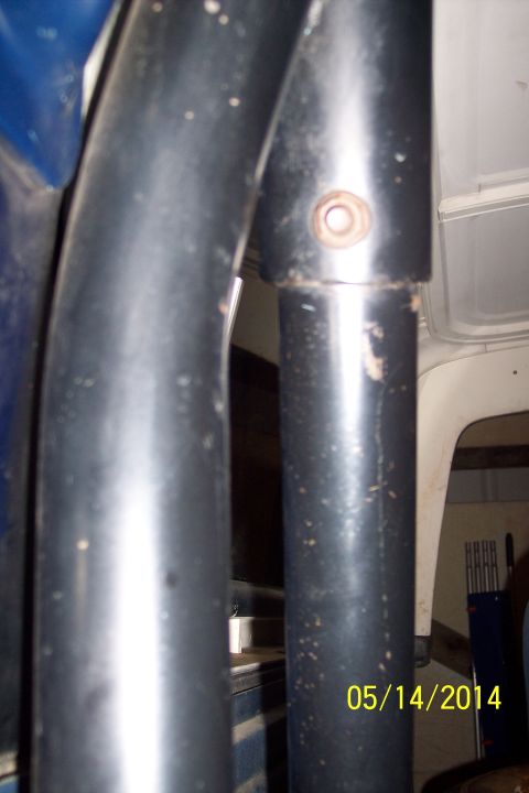 1978 Ford Bronco - Close-up view of roll cage tubes, with a date stamp visible in the corner.