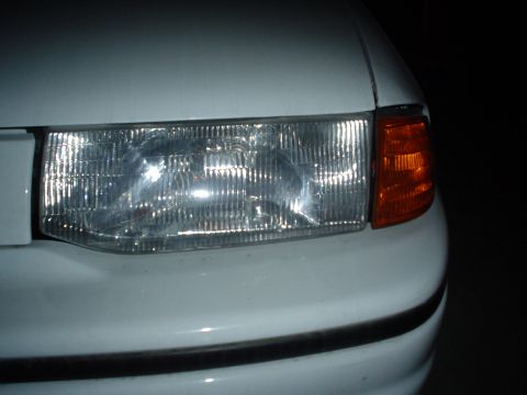 1993 Ford Escort - the front headlights are replaced to give the car a better look