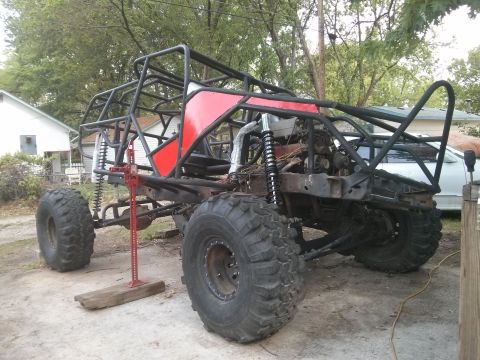 1986 Ford Bronco - This custom buggy is in the process of being built, a roll cage and heavy-duty suspension.