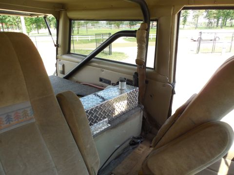 1975 Ford Bronco - The diamond-plate water tank & pump are coming out, but the platform can stay with the truck, or be trashed.