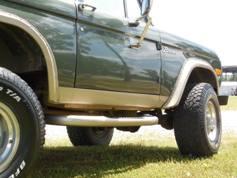 1975 Ford Bronco - The colors are 2000 Eddie Bauer Expedition Estate Green & Light Prarie Tan.