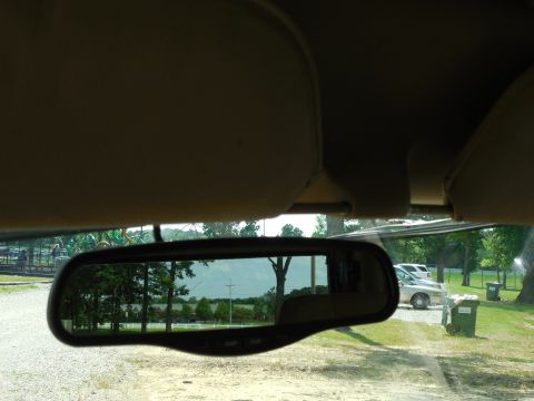 1975 Ford Bronco - I realized too late that I took this pic with the spare swung OUT instead of latched. It does block the rear view noticeably, but not so mu…