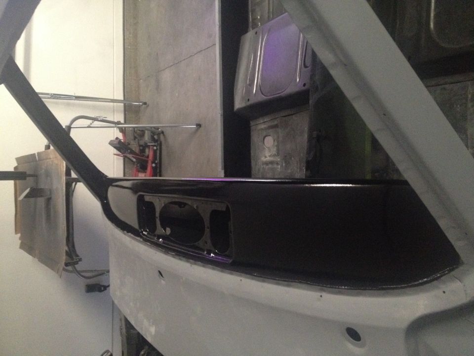1965 Mustang dash painted Boulevard black SS