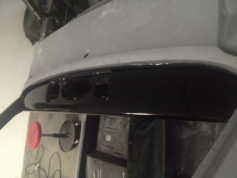 1965 Mustang dash painted Boulevard black SS