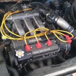 1993 Ford Probe - Close-up view of a Mazda V6 DOHC 24-valve engine.