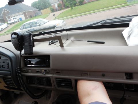 1983 Ford Bronco - The in-dash USB power jacks will feed these 2 cables for my phone & GPS on the dash caddy. I was barely able to reach the center defrost re…