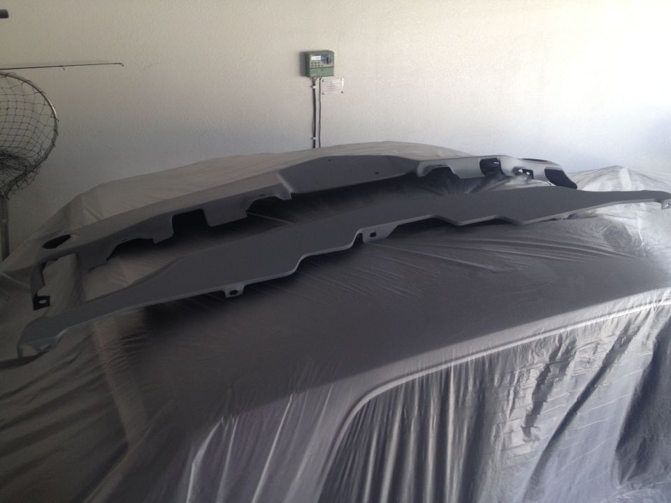 1965 Mustang front valance and stone guard in Urethane Primer