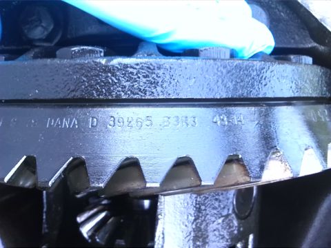 1992 Ford Bronco - Differential gears are visible with part numbers stamped on the housing.