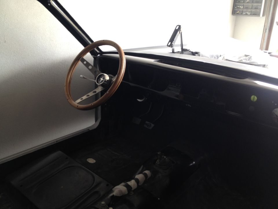 1965 Mustang Tilt Column and Wood Grain Steering Wheel