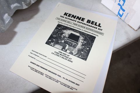 2003 Ford Crown Victoria - Cover page of the Kenne Bell twin-screw supercharger kit installation instructions and owners manual.