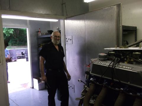 1967 Ford Mustang - This is Dennis, owner of Precision Machine Service. He's getting ready to make a few power runs.
