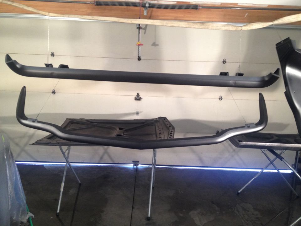 1965 Mustang bumpers epoxied