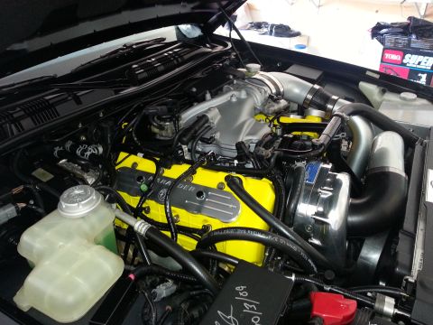 2003 Mercury Marauder - Changes: Blow-thur MAF, 60lb injectors, extra belt tensioner, Colex Custom coil covers