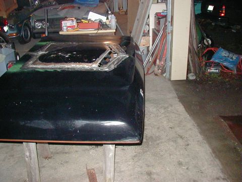 1978 Ford Bronco - Soldering & Grinding done ready for Bondo to finish smoothing out the lines.
