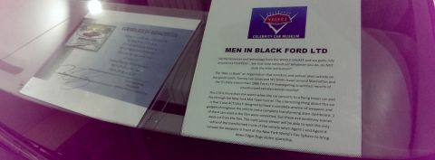 2000 Mercury Grand Marquis - This document details the Men in Black Ford LTD, a vehicle featured in the movie, displayed at the Celebrity Car Museum.