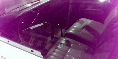 2000 Mercury Grand Marquis - Interior view of a car, focusing on the seats and steering wheel.