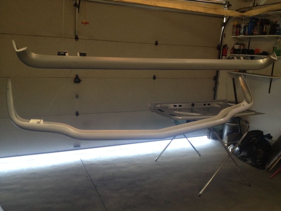 1965 Mustang bumpers chop top silver