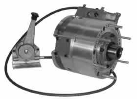 1992 Ford Bronco - This image shows an electric motor assembly, likely a component for a vehicle, with a connected lever mechanism.