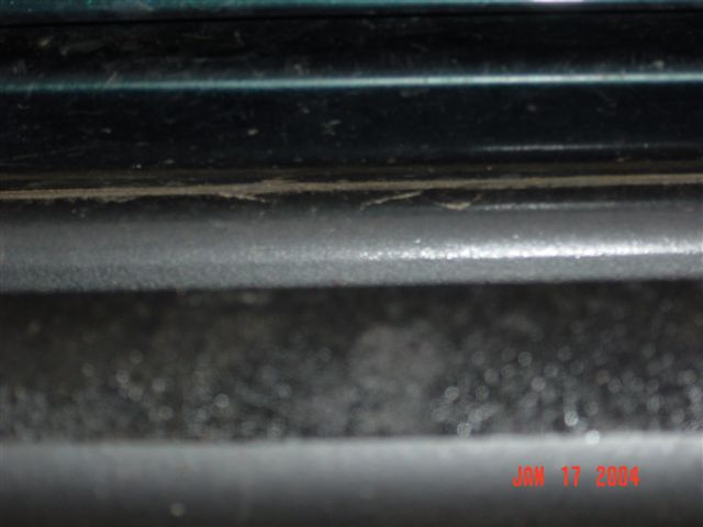 Close up driver side spacing center