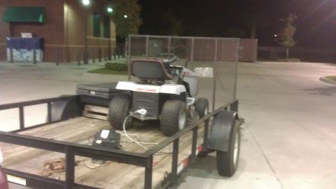 1994 Ford Bronco - When I first started flipping mowers. This Craftsman LT4000 wouldn't start and was stuck in gear. I dragged it onto the trailer with a winc…