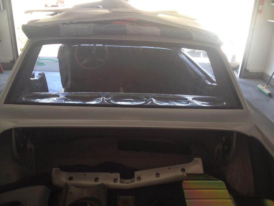 1965 Mustang Back glass installed