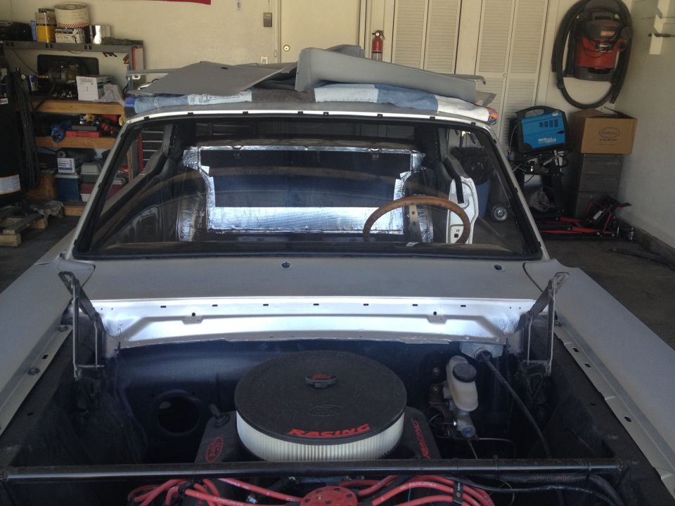 1965 Mustang windshield installed