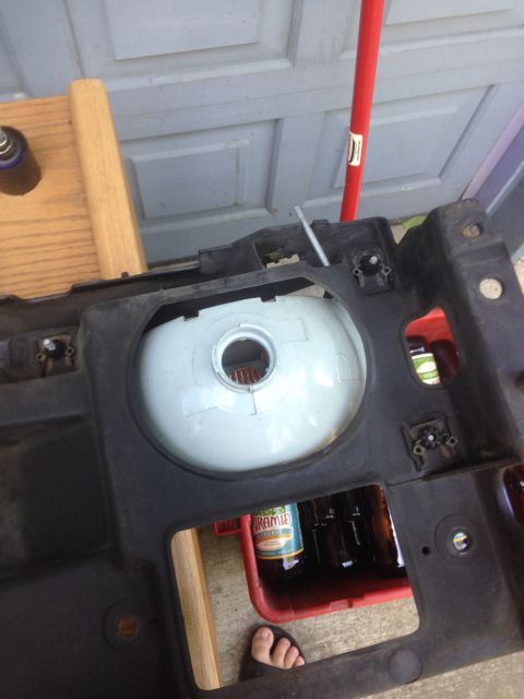 1992 Ford F-150 - Headlight housing and bulb assembly, part of a HID projector retrofit project.