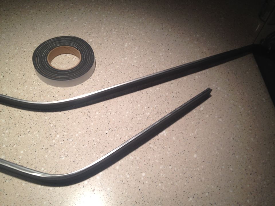 1965 Mustang new roof rail foam