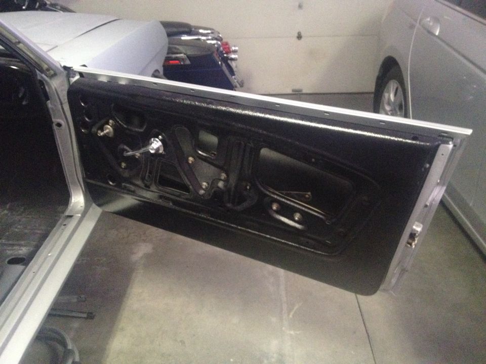 1965 Mustang PS door hardware installed