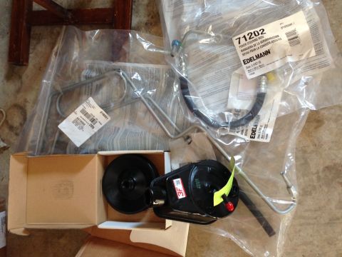 1995 Ford Bronco - Just got in all the new stuff. Ended up using rockauto.com. It was $121(shipping included) vs. $197 from napa. Sag pump, pulley, and pressu…