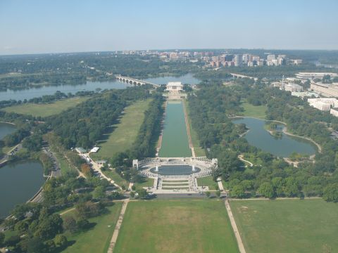 1971 Ford Ranchero - An aerial perspective captures the grandeur of the Lincoln Memorial and Reflecting Pool, with the Washington Monument visible in the distan…