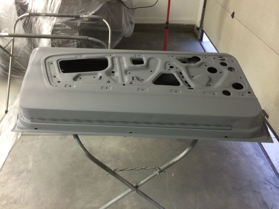 1965 Mustang DS Dynacorn Door in urethane primer