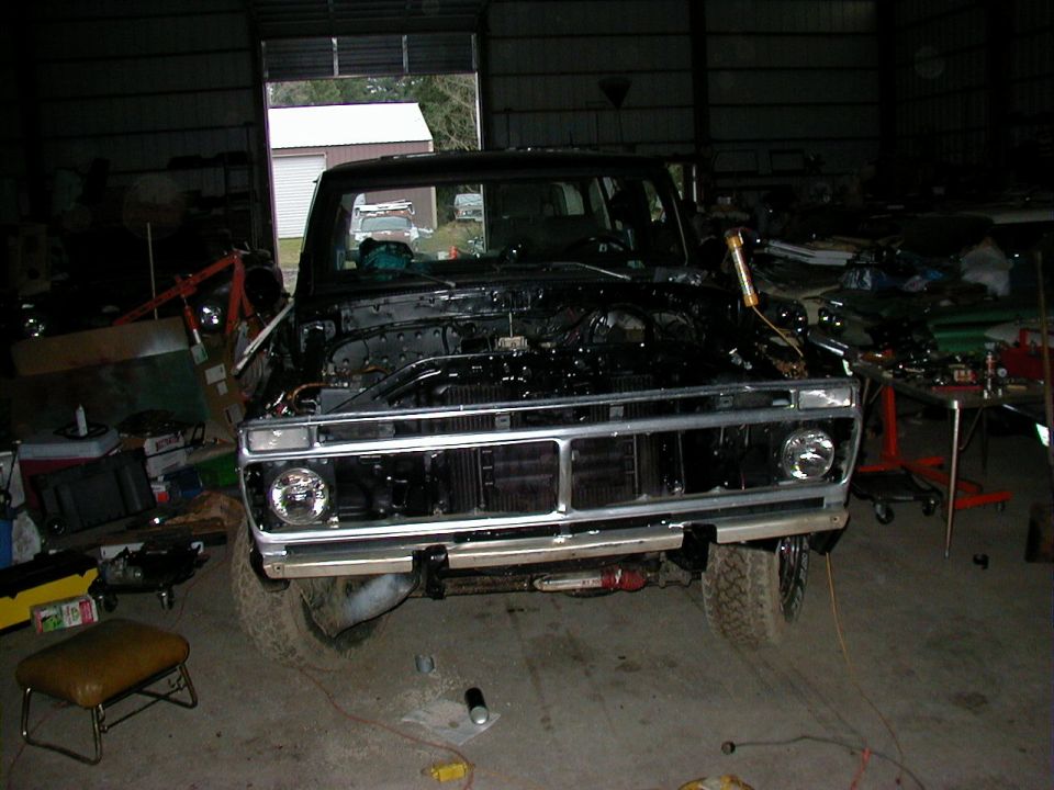 75 F250 Grill on the 78 Bronco.