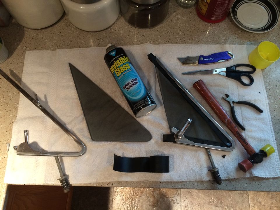 1965 Mustang vent window rebuild