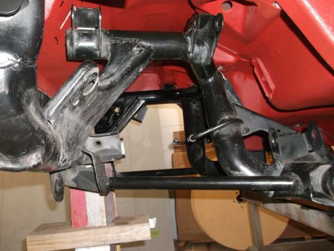 1967 Ford Mustang - Mock-up with used cradle, only 2 small interference spots.