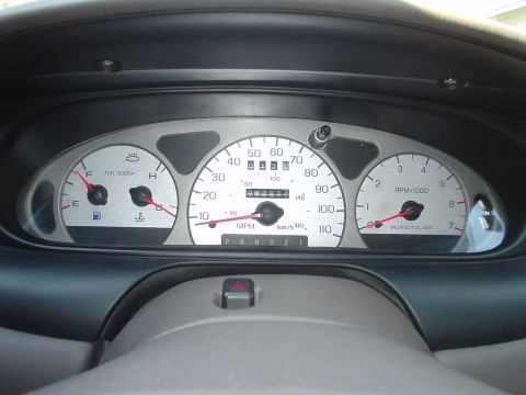 1999 Ford Taurus - My custom blue guage overlays. I cut them to make them appear better, and also because the icons did not line up exactly.