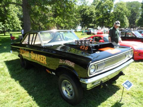 1971 Ford Ranchero - This modified 1965 Dodge Coronet, known as "Detroit Shaker," features a prominent "426" decal and a roll cage.