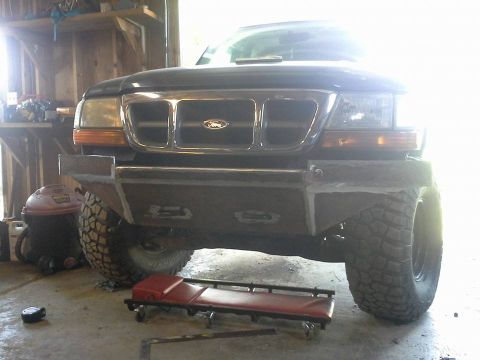 2000 Ford Ranger - Custom front bumper installation on a 2000 Ford Ranger.