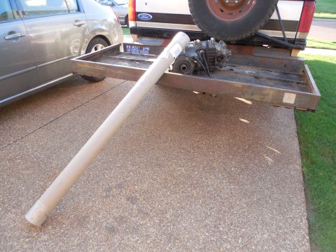 1983 Ford Bronco - When I got back from the JY with this t-case, my new t/g weatherbelts were waiting.