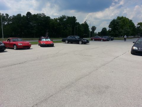 2003 Mercury Marauder - Crashed a local import car show: