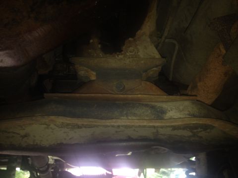 1979 Ford Bronco - The underside of a vehicle shows a transmission mount, with "Supermotors.net" visible in the lower right corner.