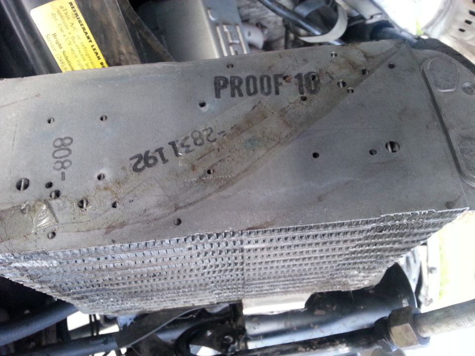 seems like this is the factory evap. I've never replaced since I bought the rig and that's almost 20 years.